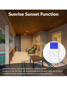 Interruptor Temporizador Astronómico BN-LINK 7 Días Blanco 2