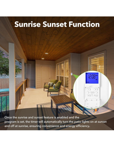 Interruptor Temporizador Astronómico BN-LINK 7 Días Blanco