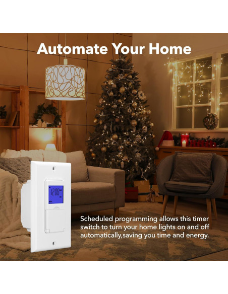 Interruptor Temporizador Astronómico BN-LINK 7 Días Blanco