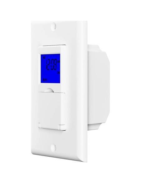 Interruptor Temporizador Astronómico BN-LINK 7 Días Blanco