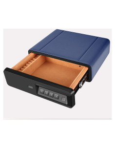Caja Fuerte Biométrica BBRKIN para Pistolas y Joyas - Azul