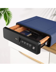 Caja Fuerte Biométrica BBRKIN para Pistolas y Joyas - Azul 2