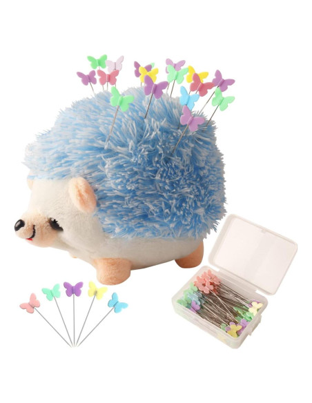 Alfiletero Erizo Ciciliaya con 100 Alfileres de Mariposa