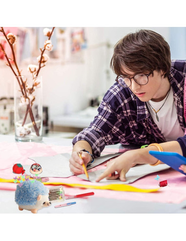 Alfiletero Erizo Ciciliaya con 100 Alfileres de Mariposa