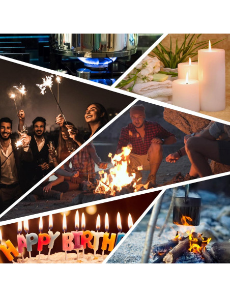 Encendedor de antorcha triple FLABOX negro recargable