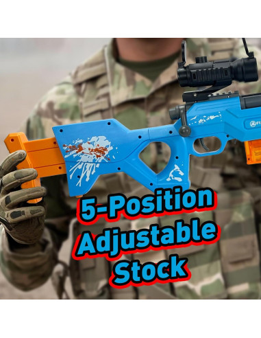 Pistola de Juguete ZONZTER M16 Eléctrica con 12 Conchas y 40 Dardos