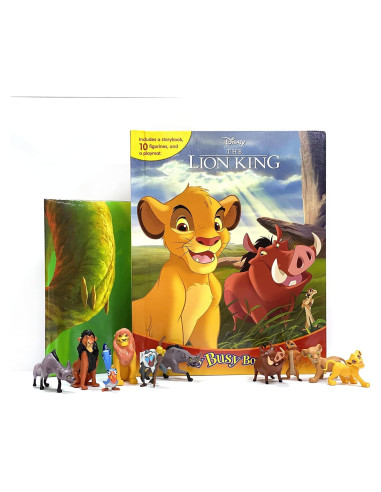 Disney Lion King My Busy Books - Storybook, 10 figurines, playmat