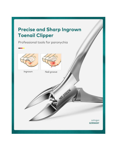 Set de Manicura MR.GREEN Acero Inoxidable 6 Piezas Gris