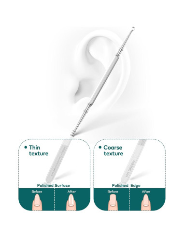 Set de Manicura MR.GREEN Acero Inoxidable 6 Piezas Gris