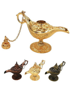 Lámpara Mágica de Genio Aladino Vintage - Decoración Dorada 2