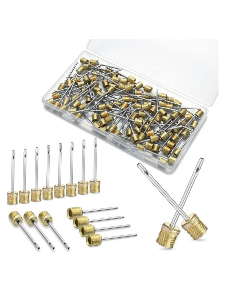 WILLBOND 100 Agujas de Bomba de Pelotas de Acero Inoxidable