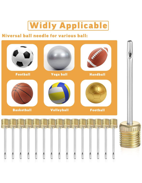 WILLBOND 100 Agujas de Bomba de Pelotas de Acero Inoxidable