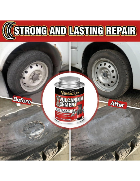 Cemento Vulcanizante Vereclue 240ml para Reparación de Neumáticos