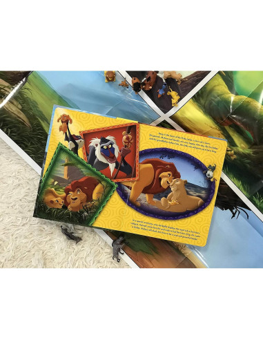 Disney Lion King My Busy Books - Storybook, 10 figurines, playmat