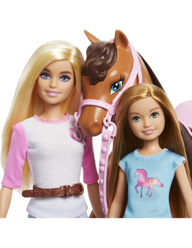 Barbie - Set de juego Stacie y caballo con accesorios