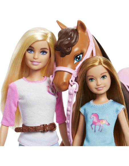 Barbie - Set de juego Stacie y caballo con accesorios
