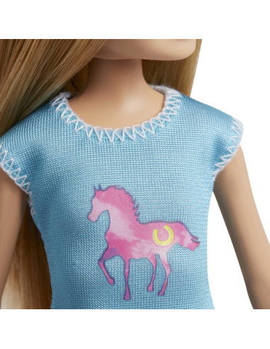 Barbie - Set de juego Stacie y caballo con accesorios