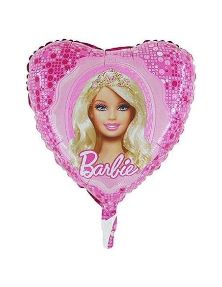 Globo de Corazón Barbie Toyland 46cm con Válvula Automática