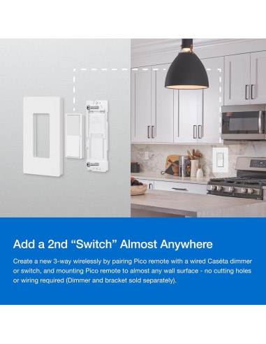 Control Remoto Paddle Pico Lutron para Interruptores Caseta