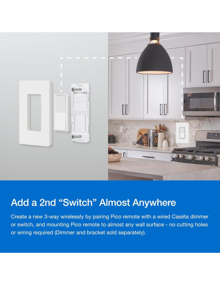 Control Remoto Paddle Pico Lutron para Interruptores Caseta