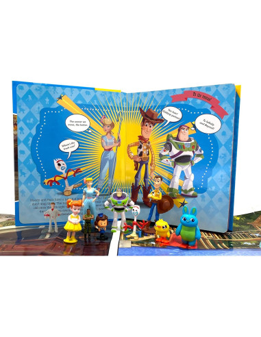 Disney / Pixar Toy Story 4 My Busy Books - Storybook, 10 figurines, playmat