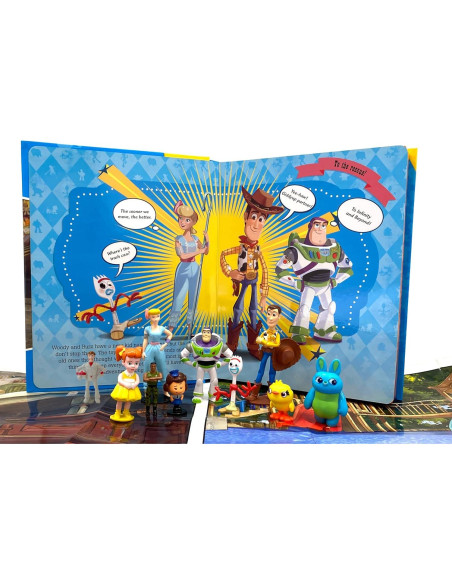 Disney / Pixar Toy Story 4 My Busy Books - Storybook, 10 figurines, playmat