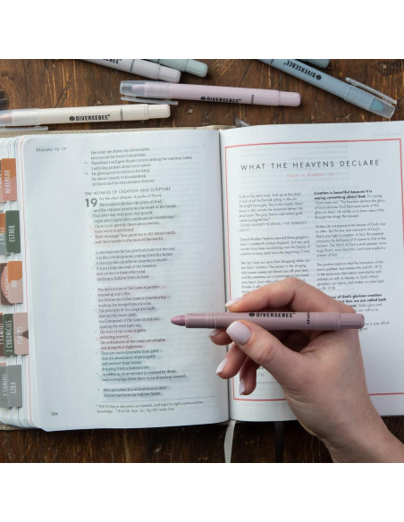 Marcadores de Gel DiverseBee para Biblia Sin Sangrado - 8 Colores Marcadores de Gel DiverseBee para Biblia Sin Sangrado - 8 Colores