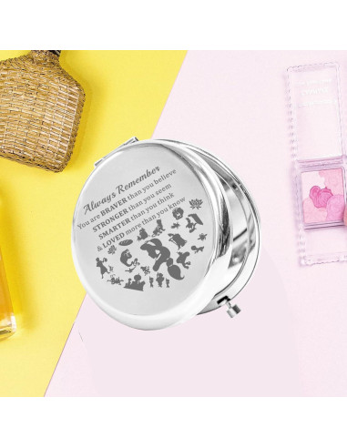 Espejo de bolsillo KEYCHIN Princesa Jasmine 9.14 cm Redondo