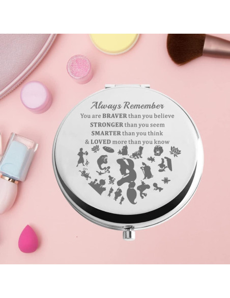 Espejo de bolsillo KEYCHIN Princesa Jasmine 9.14 cm Redondo