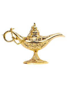 Lámpara de Aladino Dorada Pequeña 11.5x4x7.5cm Decoración