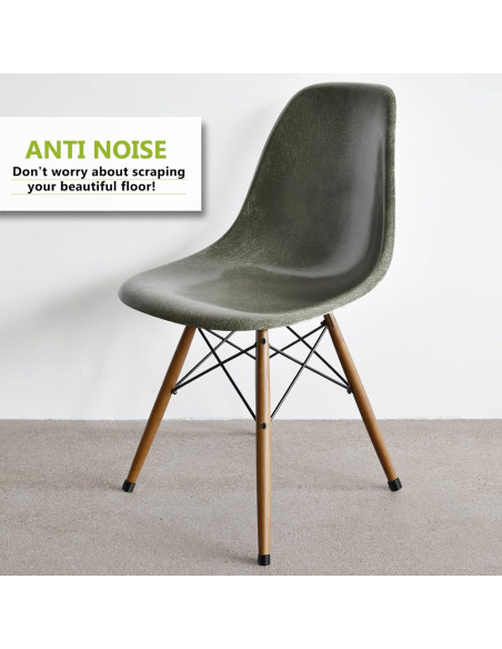 20 Tapones Redondos de PVC para Patas de Sillas Uenhoy 25mm