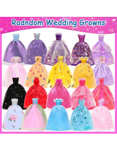 BARWA 57 Piezas Ropa y Accesorios para Muñeca 29 cm 2