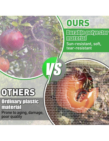 Cubiertas de Red para Insectos y Aves Acostop 4 Piezas 1.4x1.8m