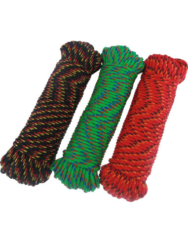 Cuerda de Nylon Trenzada Cenme 5mm x 30.48m Alta Resistencia