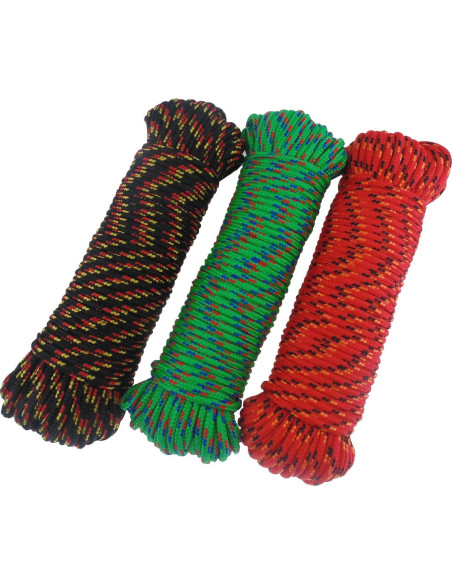 Cuerda de Nylon Trenzada Cenme 5mm x 30.48m Alta Resistencia