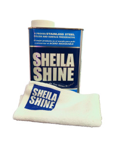 Limpiador y Abrillantador de Acero Inoxidable Sheila Shine 0.95L con Paño