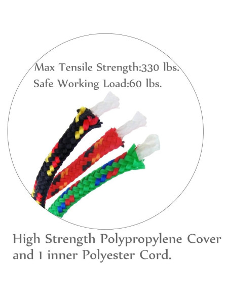 Cuerda de Nylon Trenzada Cenme 5mm x 30.48m Alta Resistencia