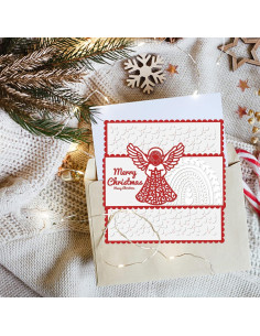 Cortadores de Navidad de Ángel INFUNLY - Plantilla de Embosado 2