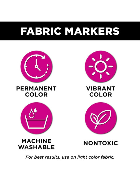 Marcador de Tela Tulip Negro Punta Chisel Jumbo No Tóxico