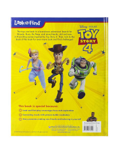Disney Pixar Toy Story 4 Woody, Buzz Lightyear, Bo Peep, and More! - Look and Find Activity Book - PI Kids 2
