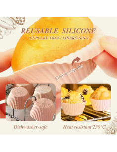 Kit de Decoración de Cupcakes TORCHISTS con 24 Consejos 2