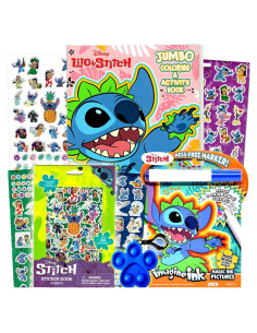 Set de Colorear Disney Lilo y Stitch - 300 Stickers y Juguete