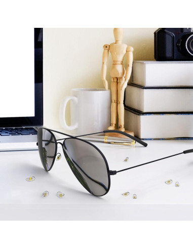 6 Pares Almohadillas Nasales Ray-Ban 16mm Doradas