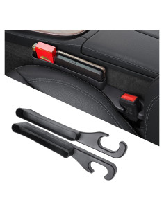 Relleno Espacio entre Asientos Coche INZSASO Negro 39x6x2.8cm