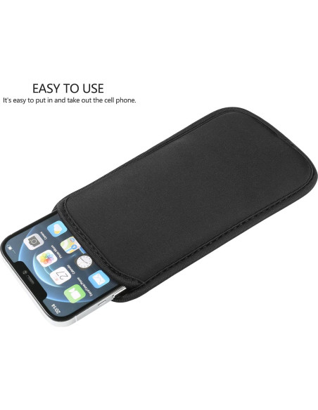 Funda de Neopreno YICHEEY para Teléfono Móvil Grande Negro