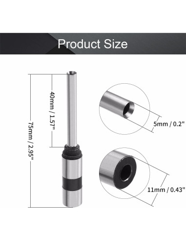 Broca de Papel Utoolmart 5mm Mango Recto para Perforadora
