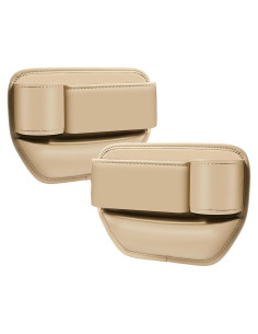 Organizador de Espacio entre Asientos BESSTAN Beige con Portavasos