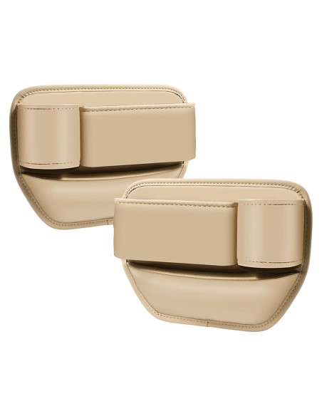 Organizador de Espacio entre Asientos BESSTAN Beige con Portavasos