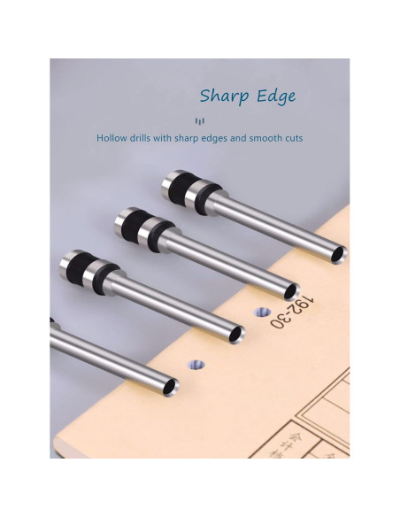 Broca de Papel Utoolmart 5mm Mango Recto para Perforadora