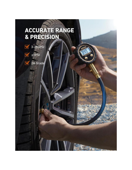 Medidor Digital de Presión de Neumáticos AstroAI Pro 3-250 PSI